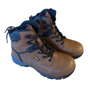 KEEN Chicago Size 7 EE Tobacco Brown Safety Toe Men's Work Boots New in Box